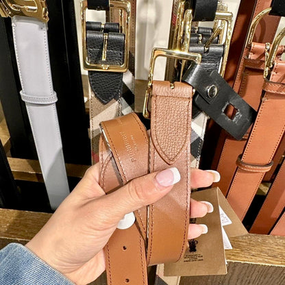 @Burberry Classic Belt 格紋雙面皮帶/P180 🔥下殺🉐9600