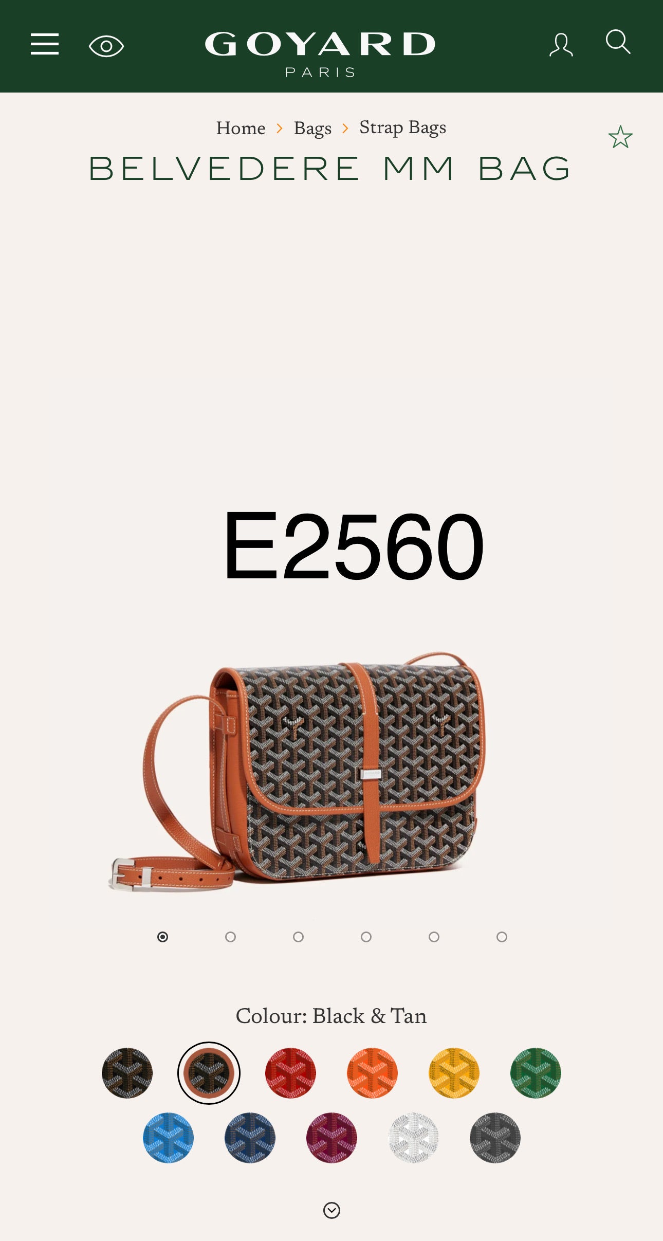 Goyard Belvedere MM 馬鞍郵差包/2195E2560 🍀🉐103400🇪🇺