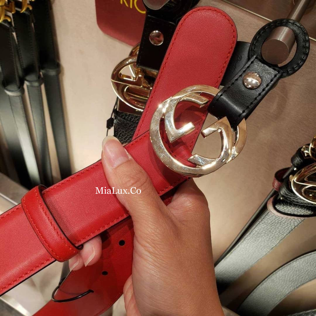 @Gucci▪️Calfskin Belt 女款正反同色皮帶/P230 🔔限時折🉐11350