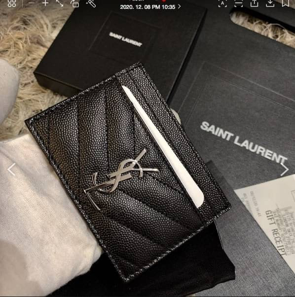 YSL Cassandre Matelasse Cardcase 粒面牛皮卡夾/230E250 🉐9750🇪🇺