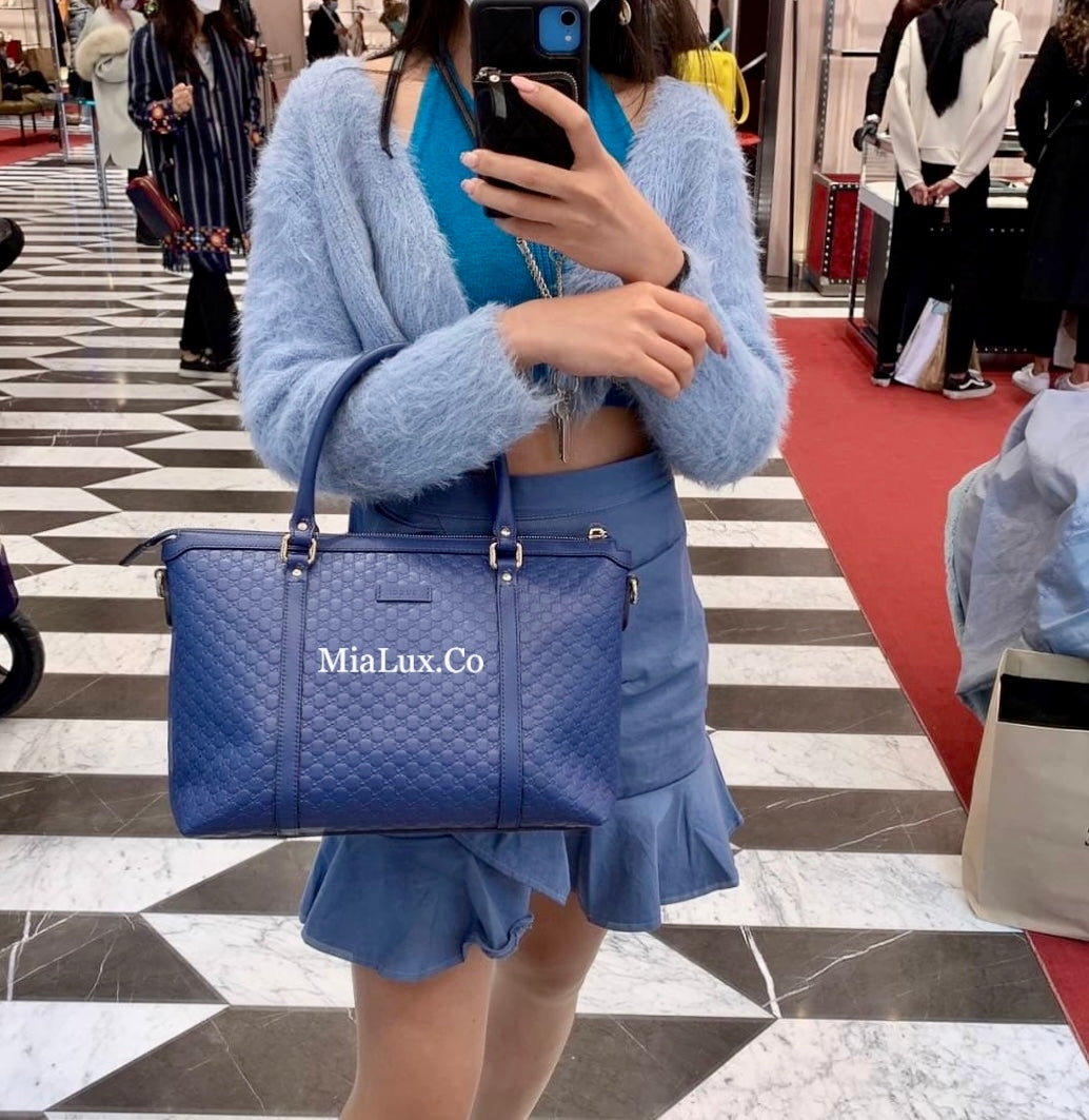 @Gucci Embossed Zipper Tote 壓紋拉鍊托特包/P740