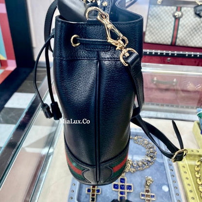 @Gucci▪️Ophidia Bucket Bag 牛皮飾帶水桶包/P1050 🔔限時折🉐48250