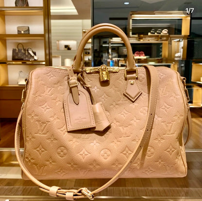 LV Speedy Soft 30 壓紋波士頓包/2940✨🉐121540