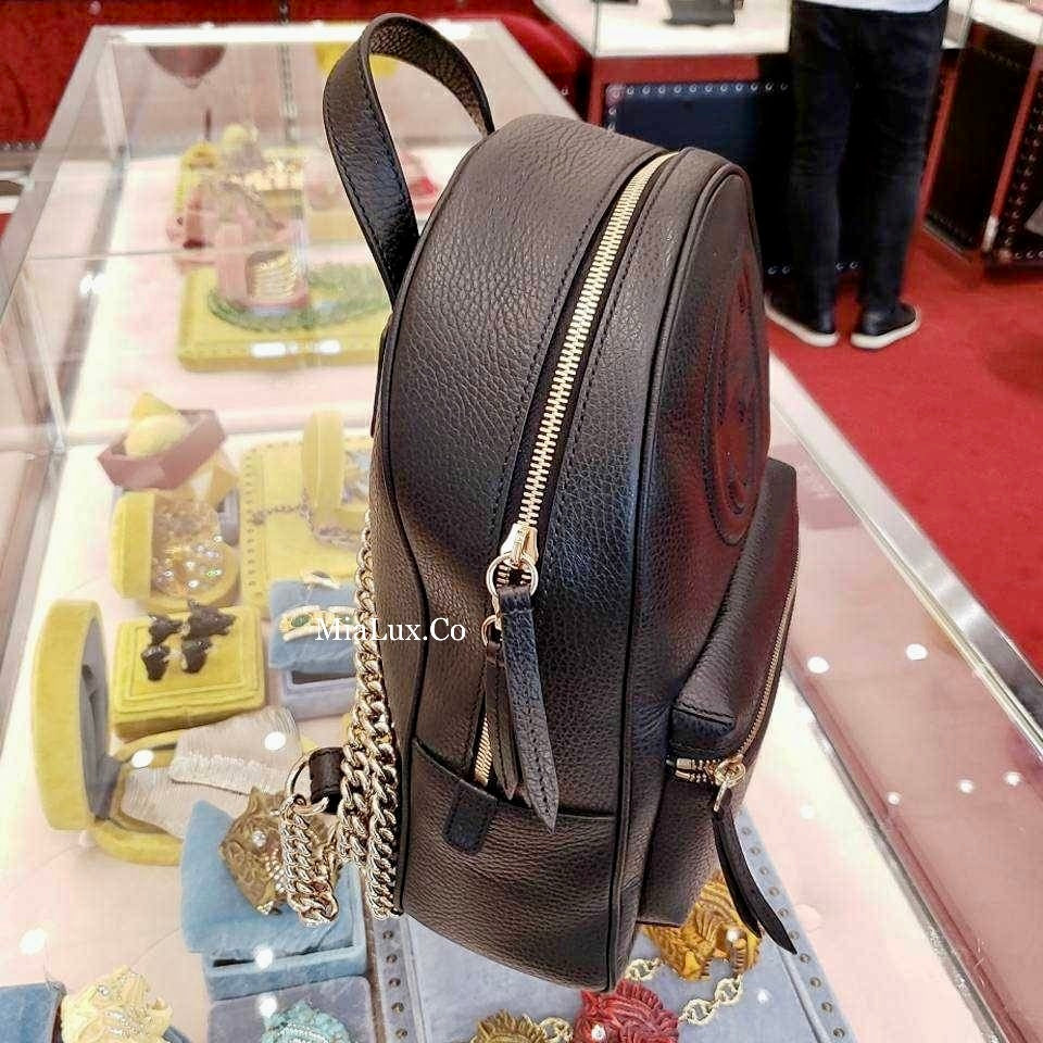 @Gucci Soho Backpack 浮雕牛皮後背包/P830