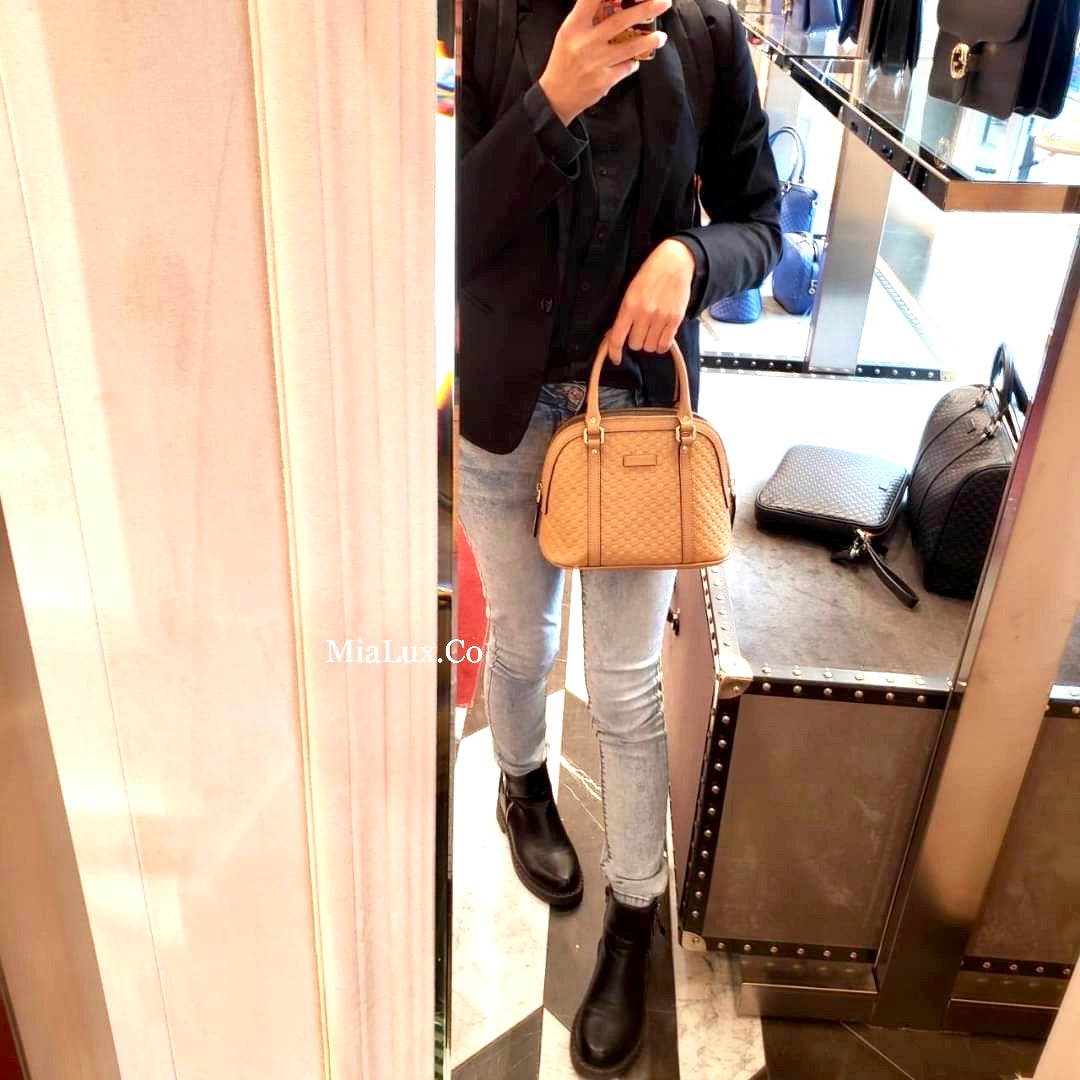 @Gucci▪️Embossed Bag S 小款壓紋牛皮貝殼包/P585 🔔限時折🉐27330