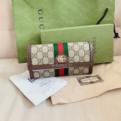 Gucci▪️Ophidia GG Continental Canvas Wallet 經典翻蓋長夾 * £570