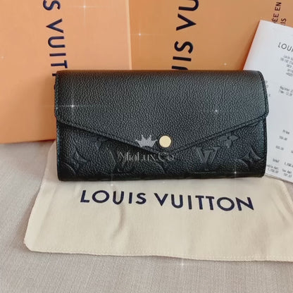 LV▪️Sarah 壓紋牛皮信封長夾/620 ✨🉐27040