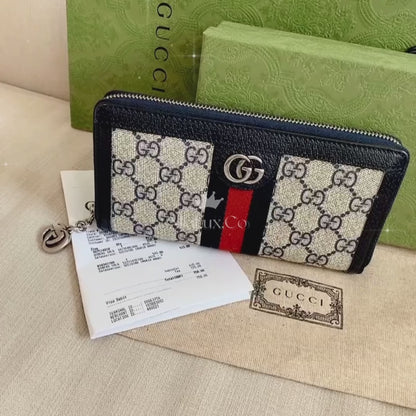 Gucci▪️Ophidia GG Zip Canvas Wallet  老花拉鍊長夾 523154 * £540