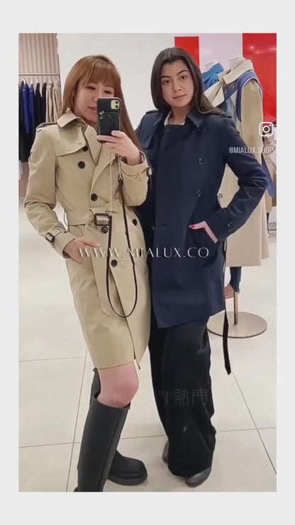 *現貨*Burberry Harbourne 女款長版風衣-淺棕UK6/P715 🉐28600