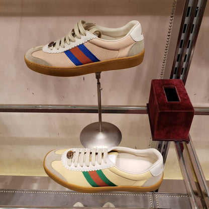 @Gucci▪️Boris Sneaker 牛皮側邊飾帶運動鞋/P290