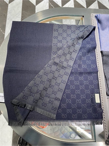 @Gucci Wool Scarf 半邊Logo羊毛長條圍巾/P150