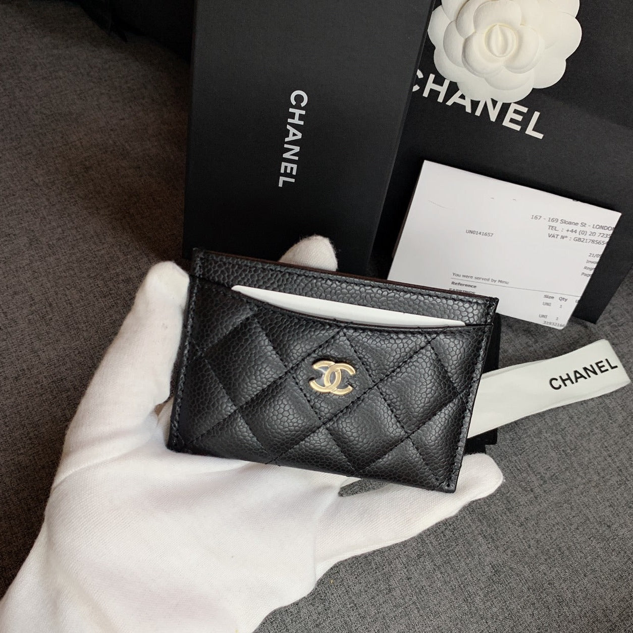 CHANEL▪️CF CARD HOLDER 經典格紋卡夾/410