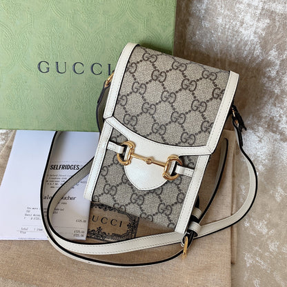 Gucci 1955 Horsebit Mini 迷你款馬銜手機包/850 🉐35000