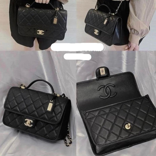 CHANEL✨ SMALL FLAP BAG WITH TOP HANDLE 小款手把郵差包 -